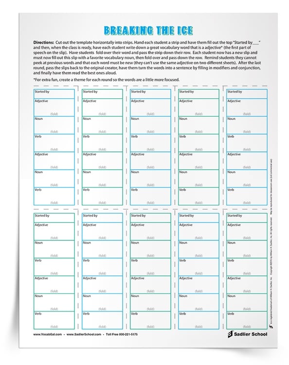 Vocabulary-Icebreaker-Activity