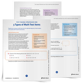 Test-Taking Strategies for Math | Grades K-8 | Sadlier School