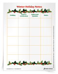 <em>Winter Holiday Resource</em> Bundle