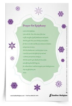 WBB_Epiphany_Prayer Service Download the Prayer for Epiphany Prayer Card and share it with your family or class.