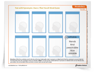 <em>Fun with Synonyms: Guess That Word</em> Vocabulary Card Game