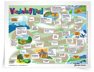 <em>Vocabulary Land</em> Game Board