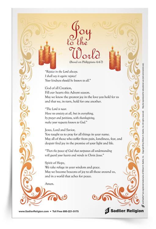 Joy to the World Prayer