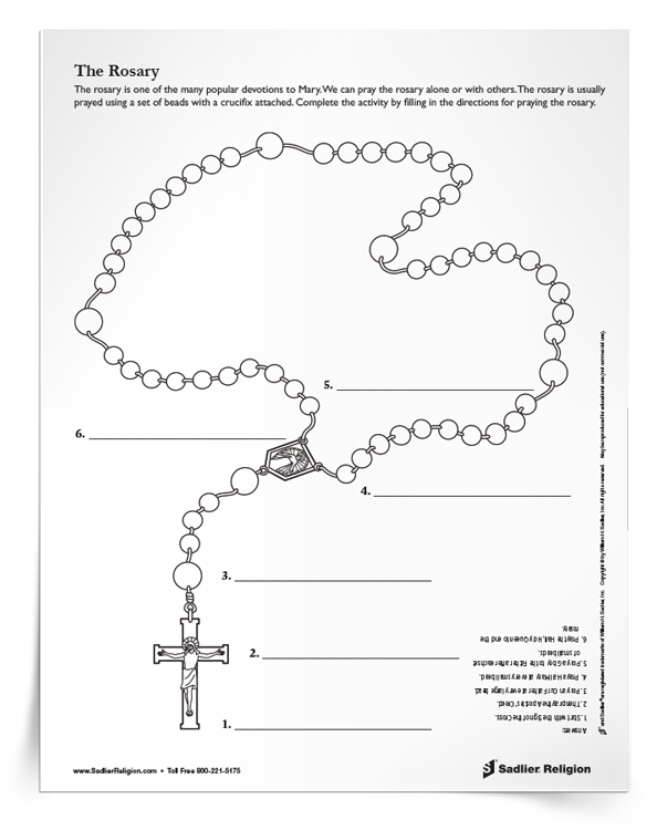 Rosary Activity Download Sadlier Religion