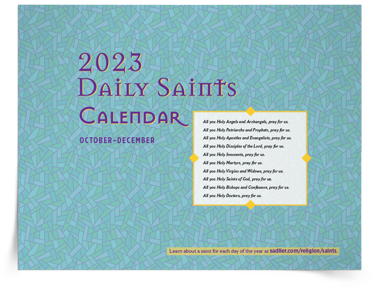 Daily Saints Calendar Download Sadlier Religion