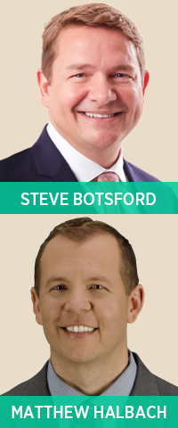 Deacon Matt Halbach, PhD, and Steve Botsford, MRE, MBA