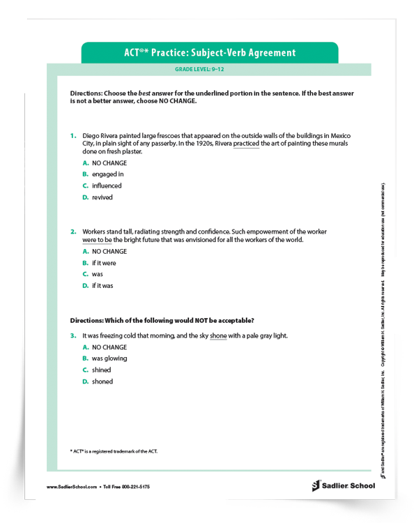 act-grammar-practice-worksheet-subject-verb-agreement-9-12-sadlier-school