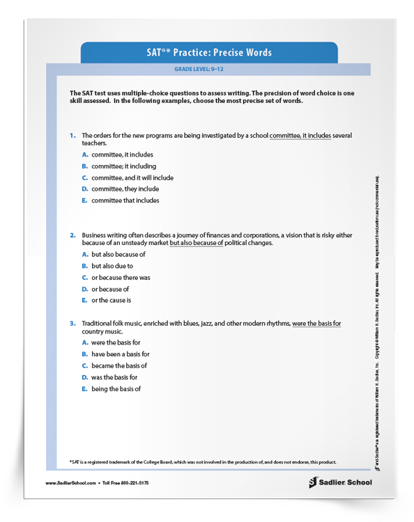 SAT-Grammar-Practice-Worksheet-Precise-Words-Download