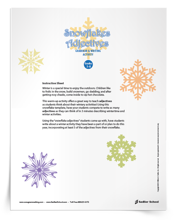 Snowflake-Adjectives-Grammar-and-Writing-Activity-download