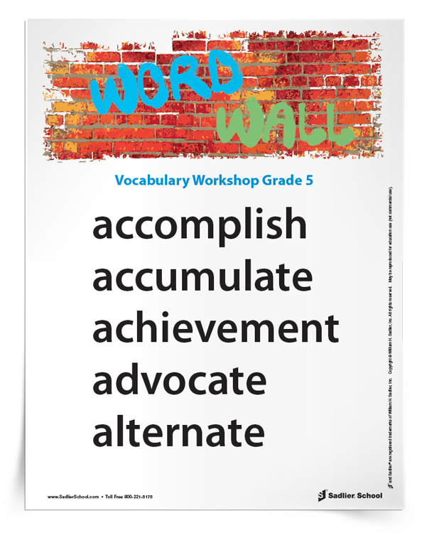 Vocabulary-Workshop-Word-Wall-Grade-5-Download