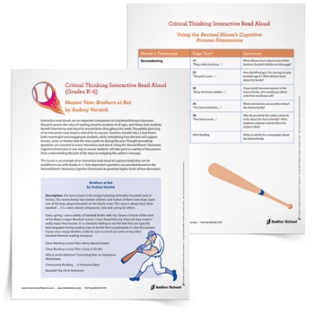 Critical-Thinking-Interactive-Read-Aloud-Brothers-at-Bat