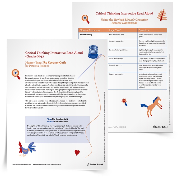 Critical-Thinking-Interactive-Read-Aloud-The-Keeping-Quilt