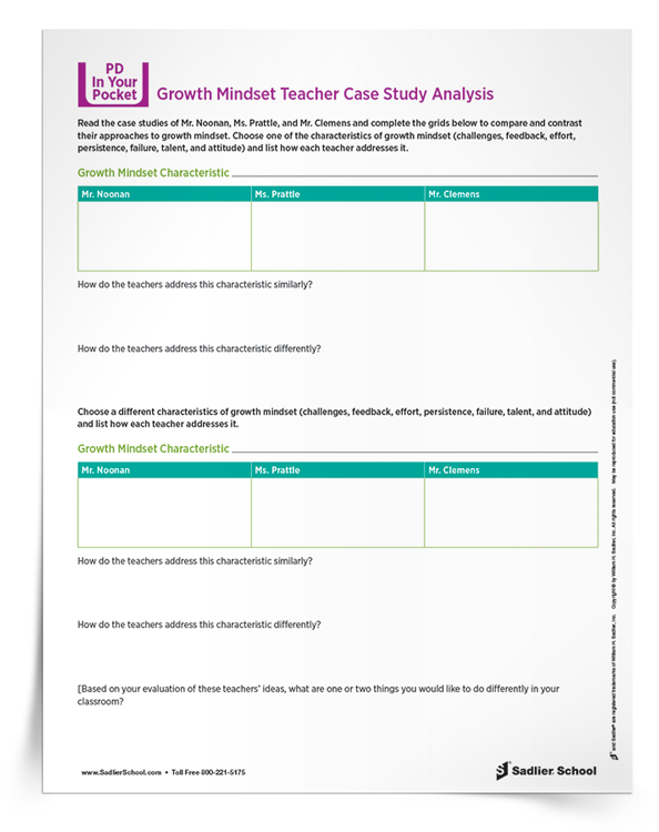 Download the Growth Mindset Math Teacher Case Study Analysis now.