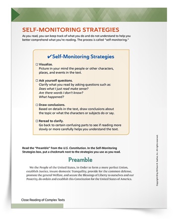Self-Monitoring-Strategies-Checklist