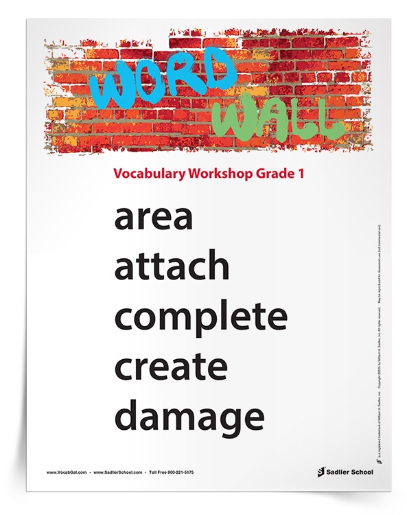 Vocabulary-Workshop-Word-Wall-Grade-1