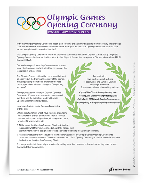 Olympic-Games-Ceremony-Vocabulary-Lesson-Plan