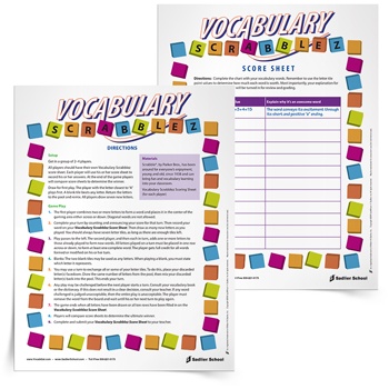 Vocabulary-Scrabblez-Game