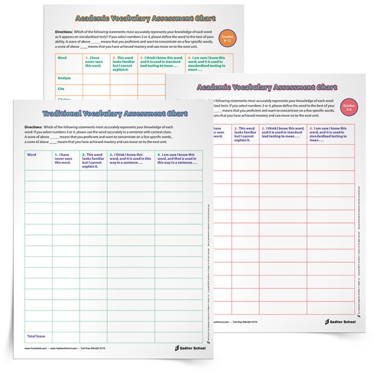 Vocabulary-Assessment-Worksheets