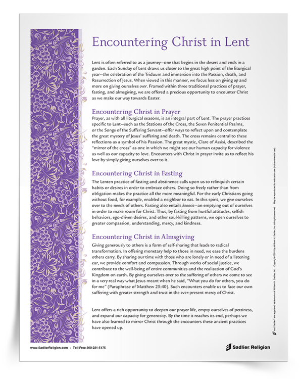 Encountering-Christ-in-Lent-Support-Article