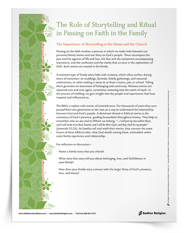The-Role-of-Storytelling-and-Ritual-in-Passing-on-the-Faith-in-the-Family-Faith-Fact