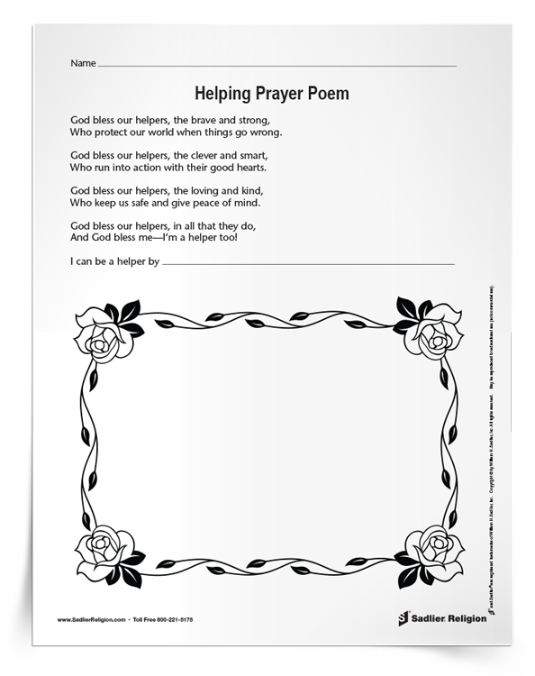 Helping-Prayer-Poem-Activity